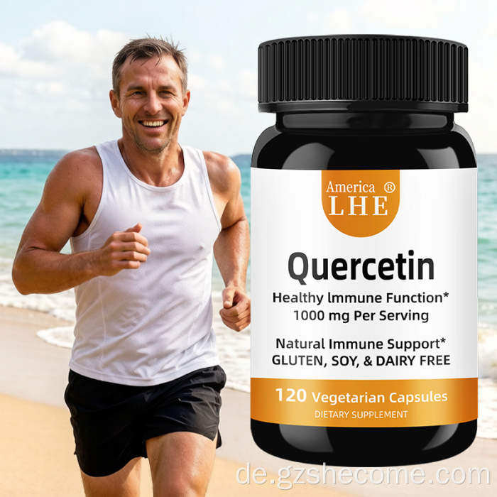 Vegetarische Quercetin-Kapseln von Shecome unterstützen die Gesundheit des Immunsystems